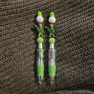Green Christmas  Beaded Pen - Colorful Writing Tool