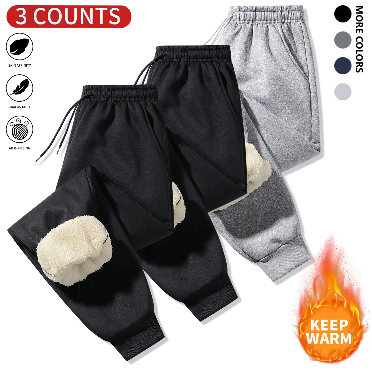 Black + Black + Light Gray