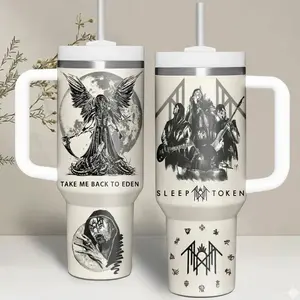 Band Music Tour 20oz 40oz Tumbler With Handle, Lover Sleep Token Tumbler Gift For Fan, Hot Cold Drink Cup, Gift Birthday