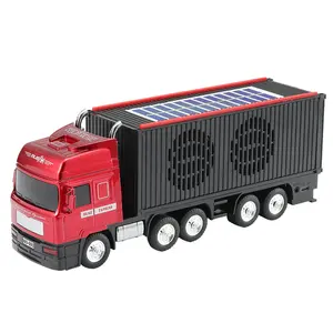 WSTER WS-691 Truck Model Speaker with USB TF Card AUX FM Radio TWS Pairing Solar Charging Stereo Sound Multifunctional Desktop Bluetooth Speaker for Indoor Outdoor Use Perfect Gift TikTokShopBlackFriday