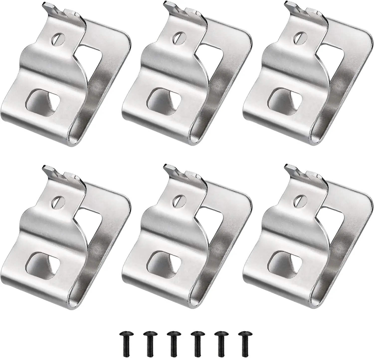 Dewalt Drill Belt Clips Kit – 6 Pack Stainless Steel Tool Hooks for DCD980, DCD985 & 20V Power Tools