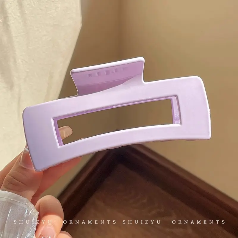 162 # taro purple square clip  10.5cm#