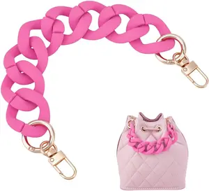 11 Inch Purse Chain 1.3 inch Wide Decorative Bag Chain Cute Bag Strap  Extender Chain Straps with Buckles for Handbags Wallet  Bag, Hot , 1 count