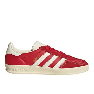 adidas Mens Gazelle Indoor Lace Up Sneakers Shoes Casual - Red