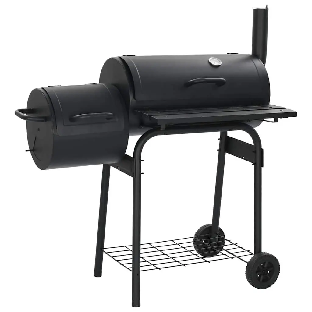 vidaXL Charcoal Barbecue, Charcoal Grill for Outdoor Camping Picnic Patio, Barbecue Grill for Home Party, Smoker for Deck Backyard Cooking, Smoker 45366