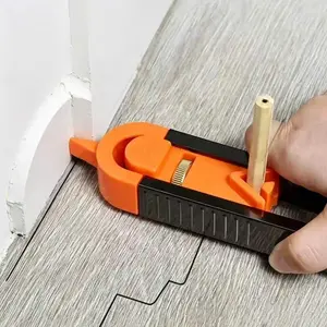 Precision Lockable Contour Gauge Professional Wood Scribing Tool for Flooring Cabinetry Tile Pipe Portable DIY Woodworking Essential