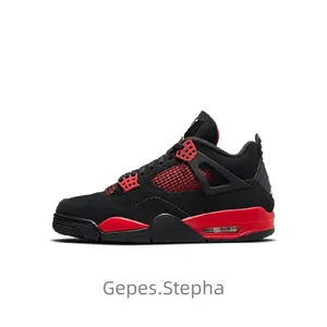 Retro 'Red Thunder' New Lace Up Men's Breathable Outdoor Sneakers Casual Running Shoes