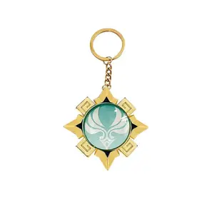 Game Impact Natlan Visions Pendant Cosplay Fontaine Eye Of God DIY Backpack Keychains Halloween Transparent Glasses Women Gifts