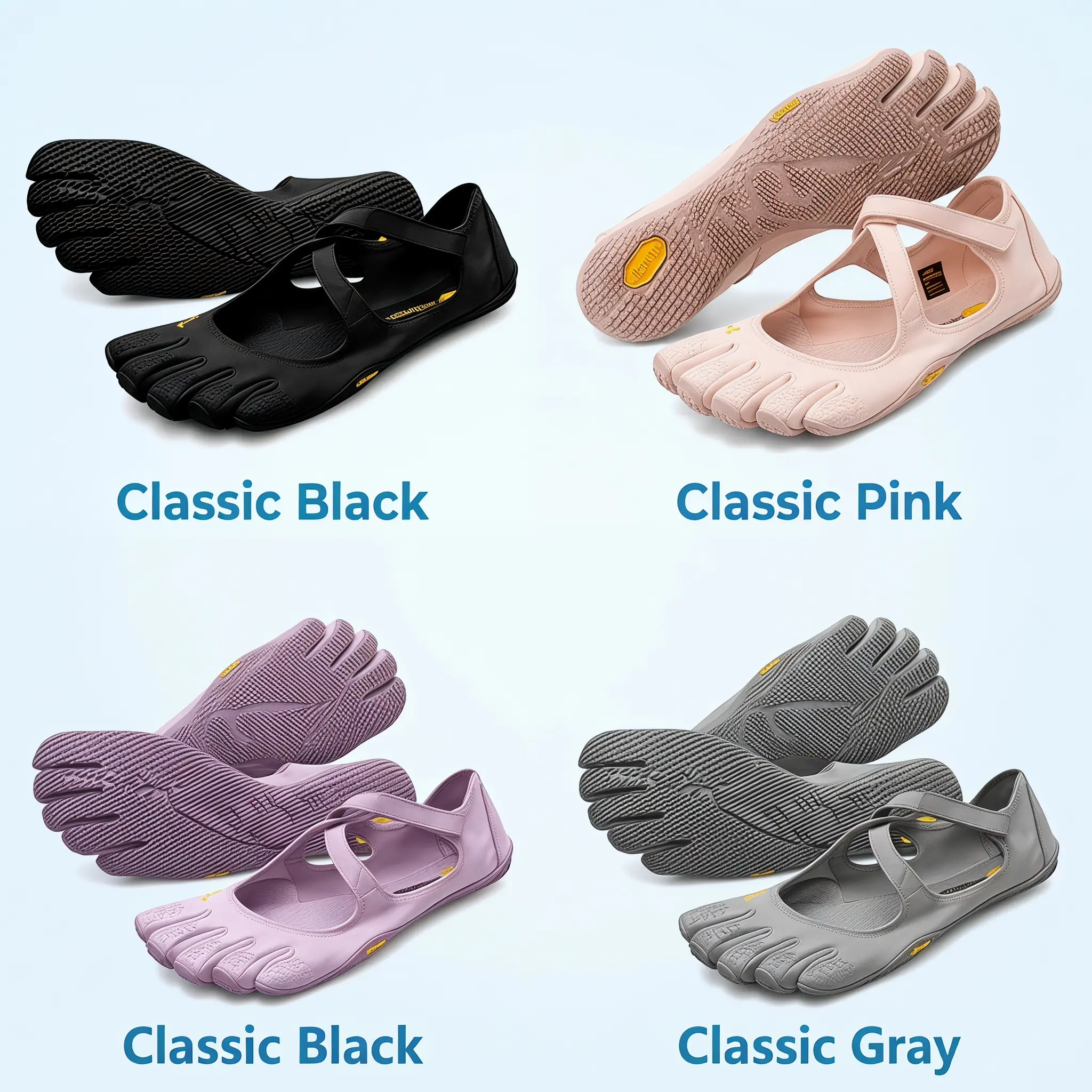 Unisex Barefoot Magic Claw 5-Finger Shoes, Home Wear with Abs Sole, Barefoot Look, Multi-Size, Ultra-Portable Water Footwear for Sports & Outdoor Use