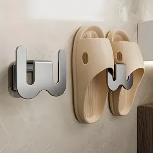 Rust-Resistant Shoe Rack & Dual Hooks, Durable Metal Design, Ideal for Home Use, Weatherproof Outdoor Storage Solution