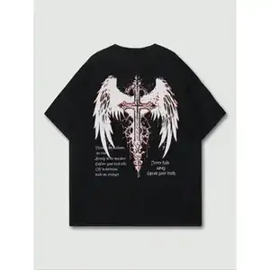 male clothing Comfortable Classic Cotton Casual T-Shirt/ Washed Print T Shirt  for men women daily street wear