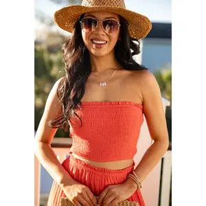 Naturally Lovely Orange Tube Top - DU Deal