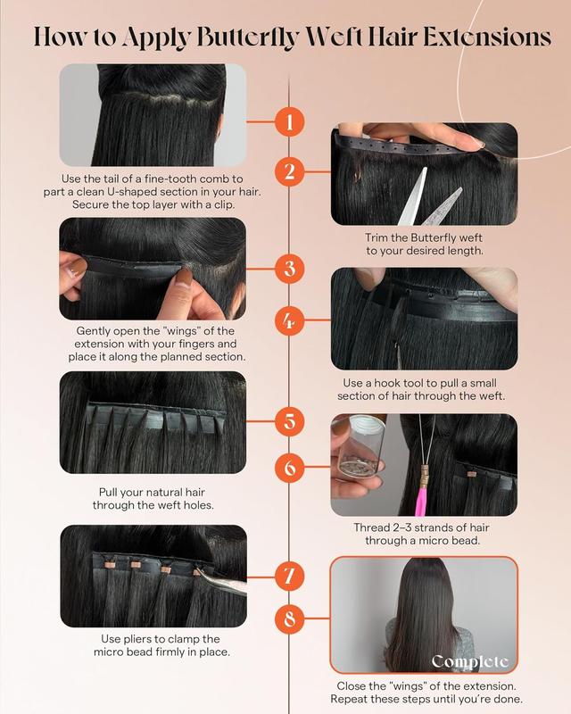 Sunny Hair Butterfly Hair Extensions 16inch-24inch Genius Weft Hair Extensions 100G OVO weft For Women Effortless Beauty in Daily Life Sunny Hair Butterfly Hair Extensions 16inch-24inch Genius Weft Hair Extensions 100G OVO weft For Women Effortless Beauty in Daily Life