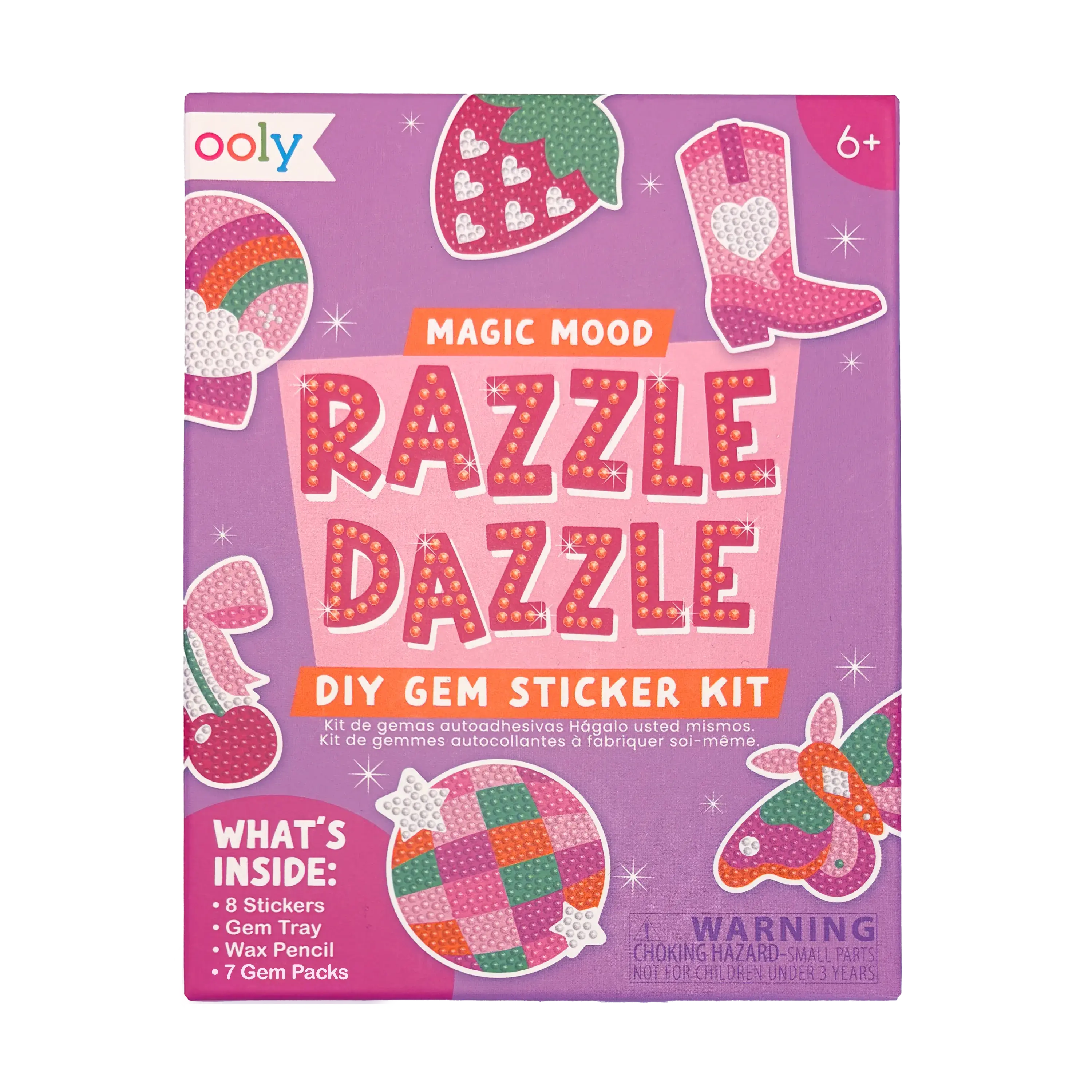 Razzle Dazzle Mini DIY Gem Sticker Kit - Magic Mood - 8 Stickers