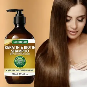 Moisturizing Shiny Hair Conditioner, Keratin & Biotin, Deep Nourishment, Smooths Frizz, Office Commuters, 300ML, Dry Damaged Hair, Daily Use, Shampoo