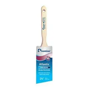 Premier Paint Roller 256264 2 in. Atlantic Professional Sash Nylon & Polyester Paint Brush with Thin Wood Handle