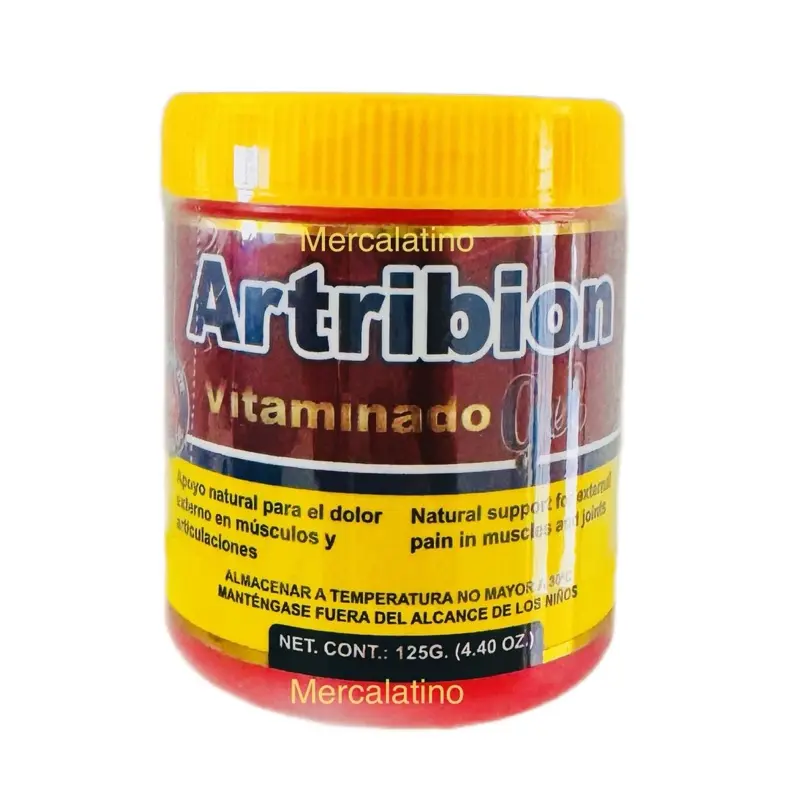 Arribion  Gel Vitaminado 125g - Natural Formula for Pain Relief & Muscle Support -Solution for Bathroom & Fitness