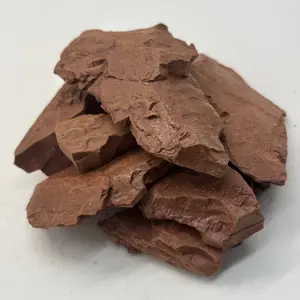 Narat Red Kaolin Clay Chunks & Lump, 100% Natural ,Zero Additive, Hard Crispy Edible Clay -Hard Texture Mild Sticky When Wet 200g(7oz)
