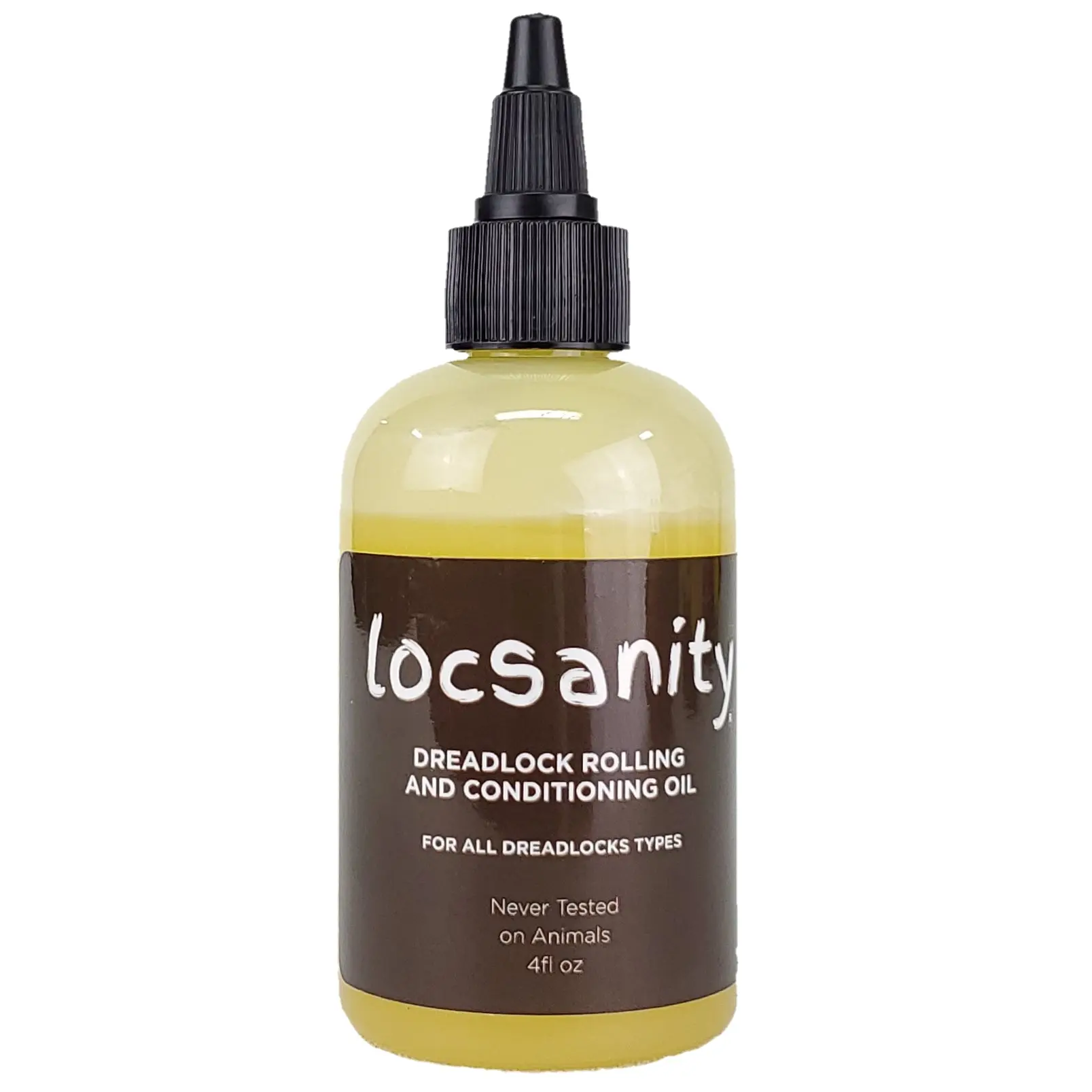 LOCSANITY Dreadlock & Loose Natural Hair Oil with Castor, Coconut, Avocado - Lightweight Plant-Based Cruelty-Free Moisturizer for Daily Scalp Care & Conditioning