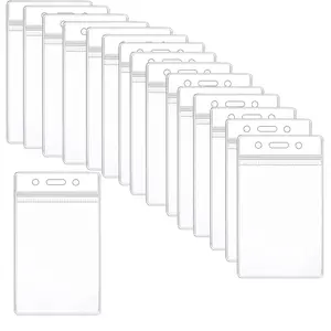 Clear Plastic Card Holder, 20pcs/set Identification Badges & Supplies, Office Stationery & Supplies for Nurse, Nursing Students, Student, Teacher