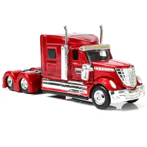 Lonestar 1/64 Scale International Heavy Truck Model Semi Trailer Head Toy Alloy Metal Diecast for Kids, Adults & Men springtok