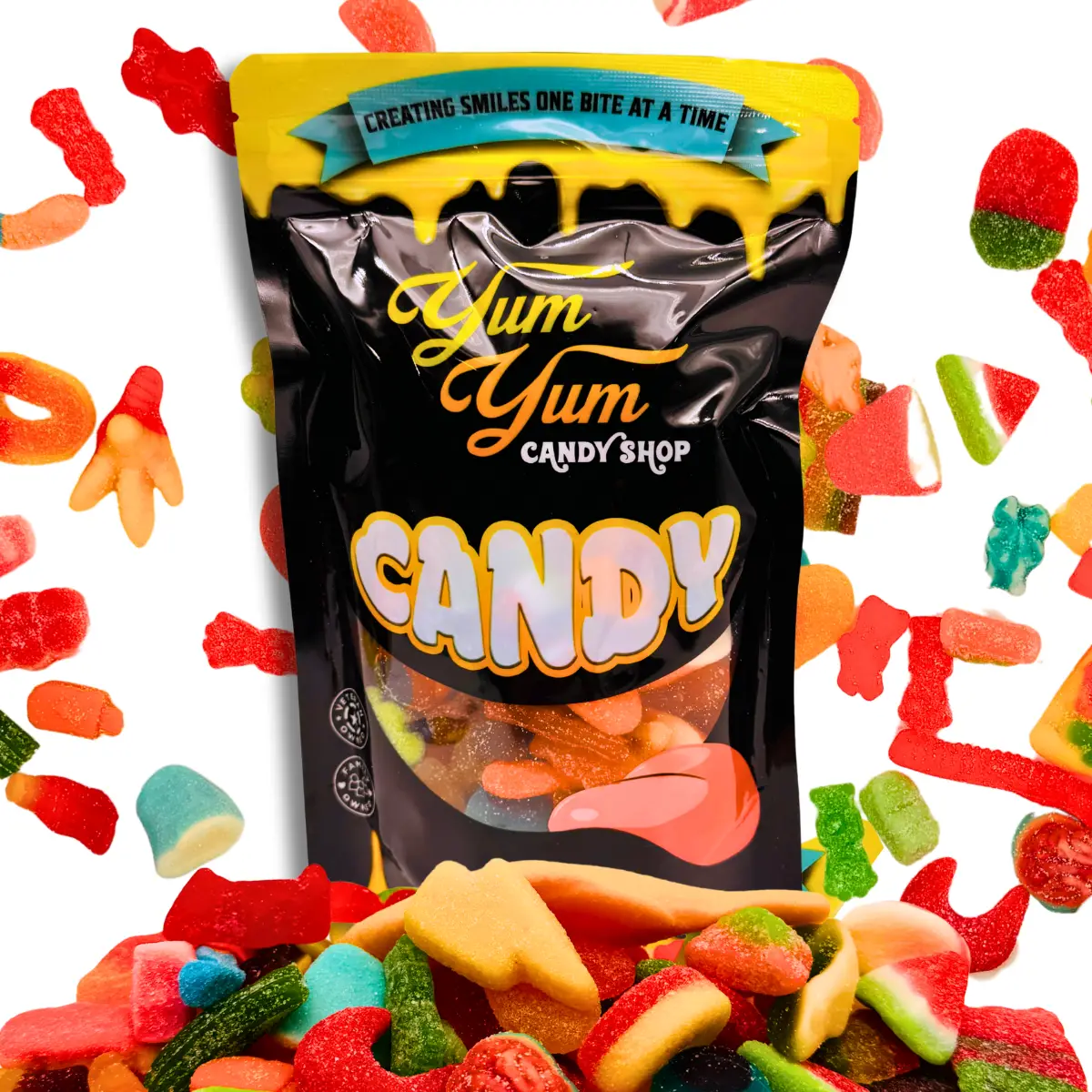 Ultimate Gummy Candy Mix – Over 150 Kinds Sweet and Sour Snack Chewy Gummies 1lb, 3lb, 5lb