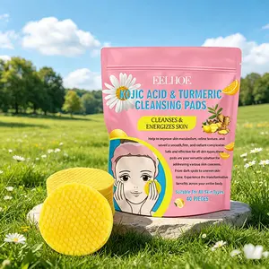 Kojic Acid & Turmeric Cleansing Pads for Brightening, Cleansing & Refreshing All Skin Types