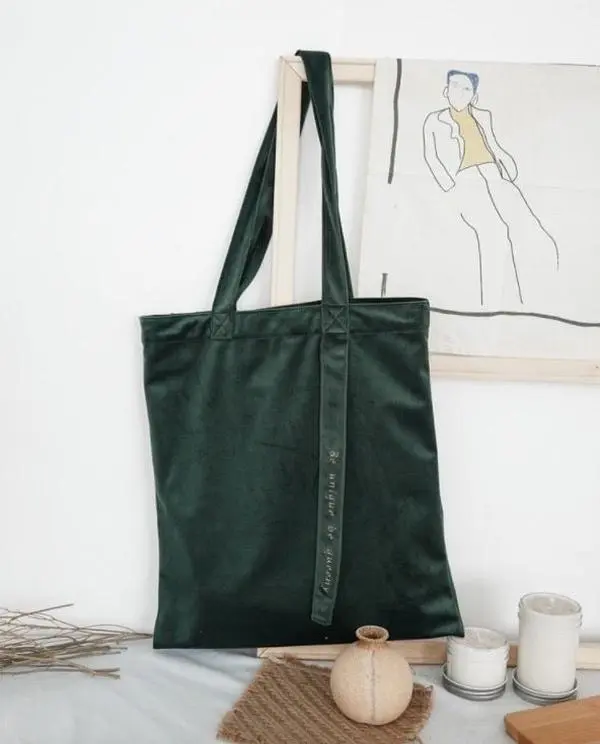 Aesthetic Soft Velvet Tote Bag