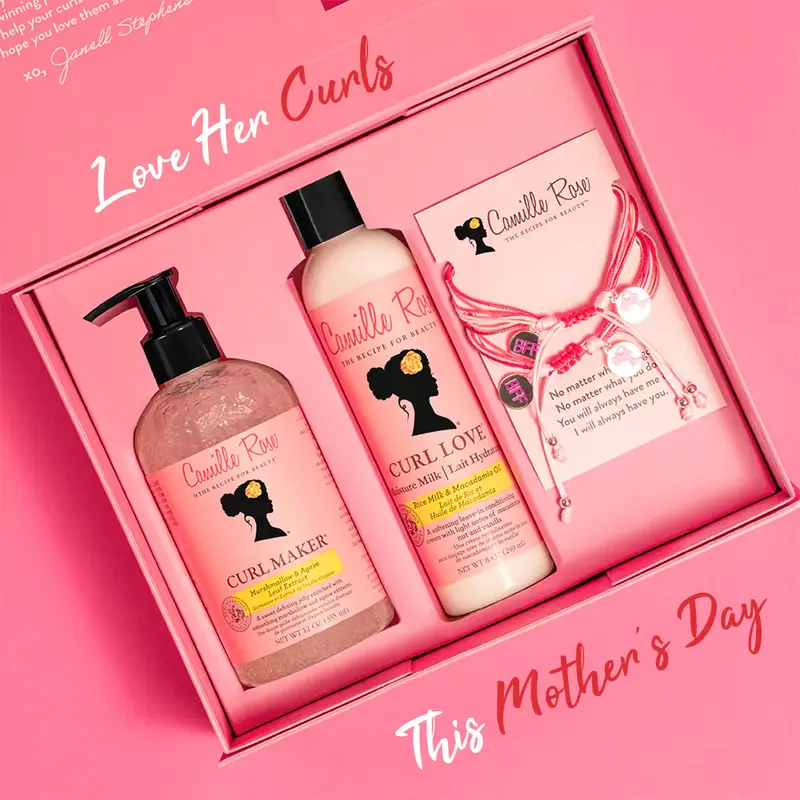 Camille Rose The Curls Besties Kit - The Perfect Pair with Curl Love Moisture Milk & Curl Maker to Hydrate, Soften & Define Every Strand - Beloved by the Curl Community