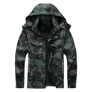 Men's Camo 9962 Fleece-Lined Green Forest Outdoor Utility Workwear Set - Thermal Pants & Jacket, Cold-Proof Duty Uniform, Thick Plush, Durable Fabric, Functional Zippers, Protective Pockets, Labor Protection Clothes
