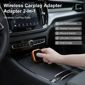 NEW Wireless Carplay Adapter Android Auto 2in 1 Smart Dongle For iphone Android Phone For Volvo Benz Mg Kia Chery VW Honda