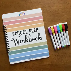 School Prep Workbook, Toddlers, Preschoolers, Kindergarteners