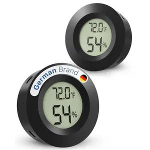 2 x Digital Hygrometer Thermometer for Indoor - Mini Humidity Meter with Accurate Sensor Temperature and Humidity  for , Humidor, Reptile  - Fahrenheit (?) /Celsius(?)