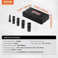 SAE and Metric&Reversible 【1/2"】