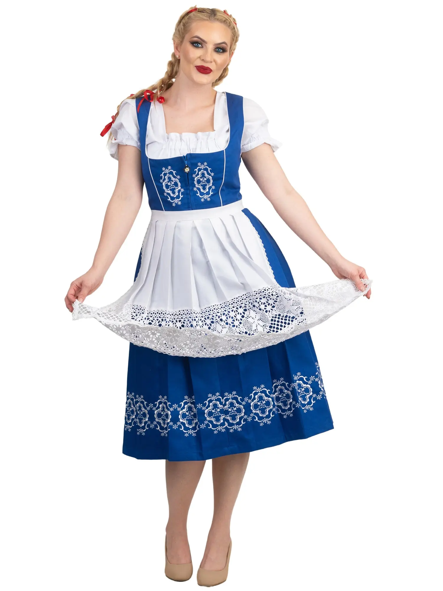 Exclusive Blue Long Dirndl Dress Set: For Authentic German Oktoberfest  Celebrations - TikTok Shop