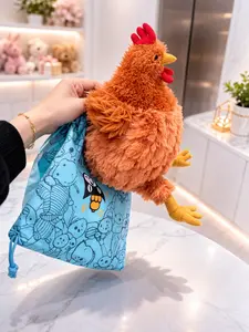 Jellycat Chicken Plush Toy – Soft Brown Hen Stuffed Animal with Jellycat Gift Bag, Cute Farm Animal Gift for Kids, Collectors & Plush Lovers, US Stock