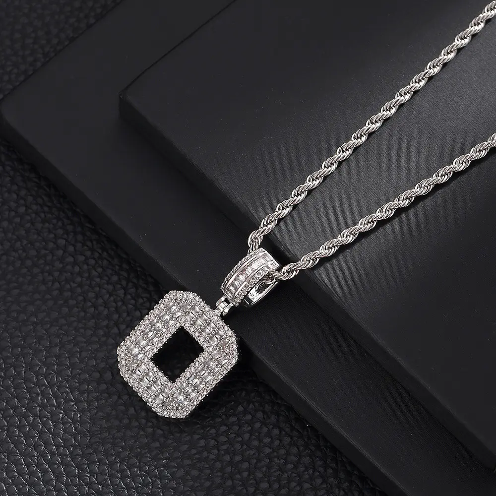 O+20inch Fried Dough Twists chain (silve