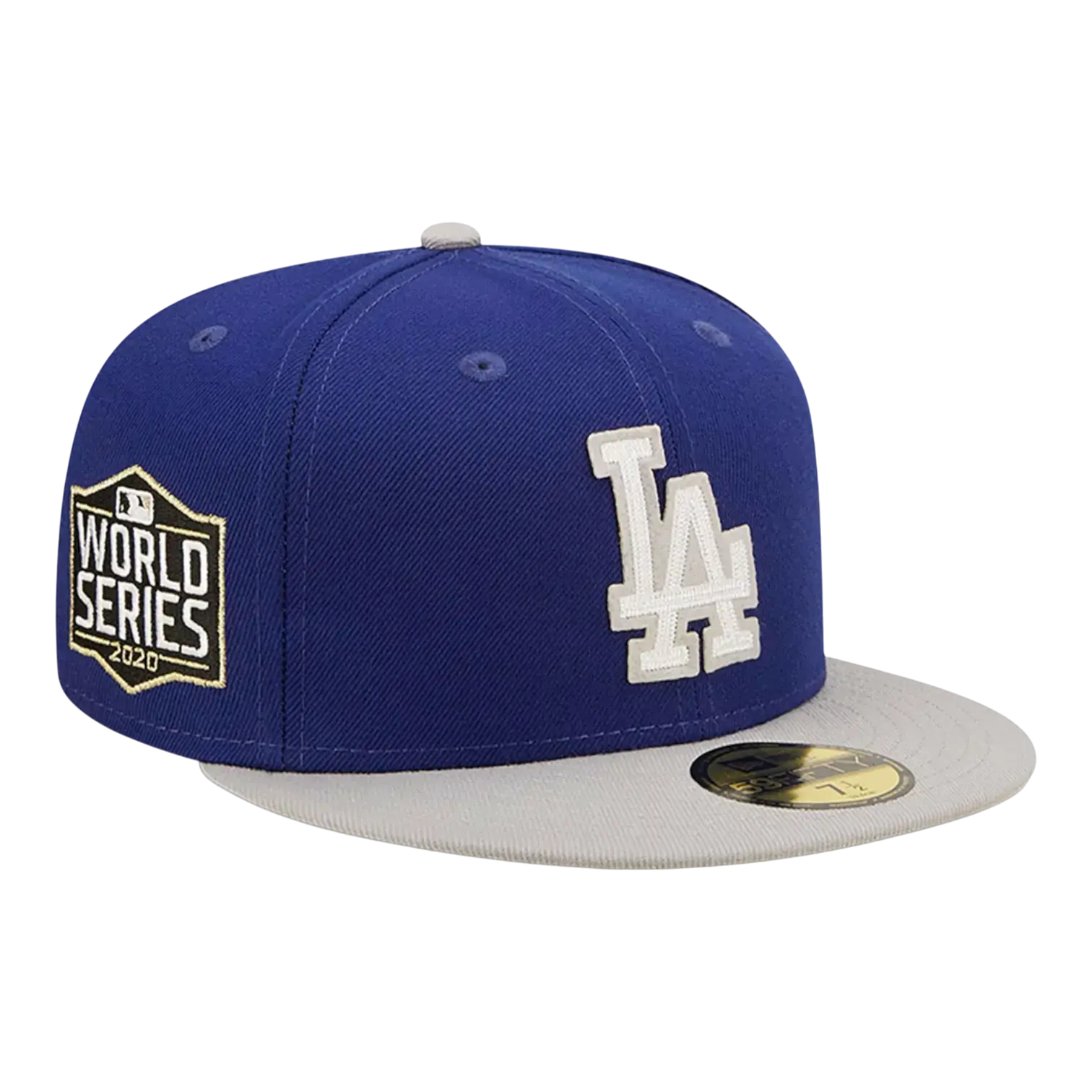 New Era 59FIFTY MLB Los Angeles Dodgers Letterman Fitted in Blue/Grey | MLB Cap