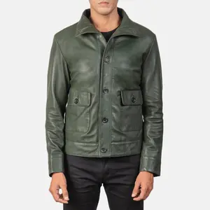 Columbus Leather Bomber Jacket