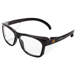 KleenGuard Maverick Safety Glasses Black Frame with Clear Anti-Fog Lenses