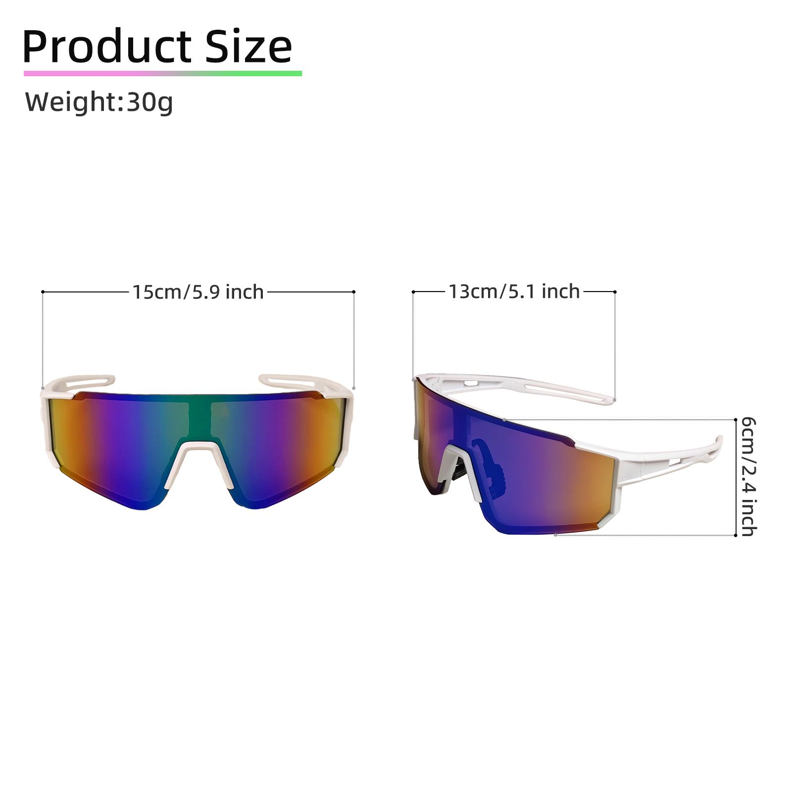 2 Pairs Windproof Goggles, Sports Sunglasses, Men and Women Universal Style, Kid's Outdoor Sports Tinted Lens Sunglasses, Daily Travel, Cycling, Hiking, Fishing, Skiing, Multi-Color Optional, Polarized Sunglasses UV400