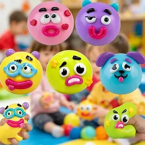 NEW Smushers Squishy - Curiosities Smushers Dog Face Swap Squishy Soft Moldable Cute Slow Rise Relaxing Sensory Fidget Relief Anxiety Stress Fun Desk Accessory for Adults