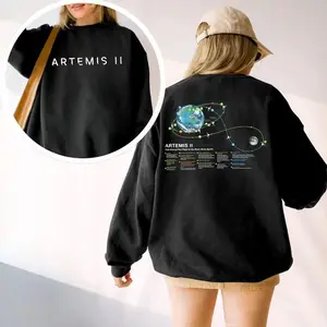 Artemis II Shirt, NASA Moon Mission Map Tee, Space Exploration Graphic T Shirt