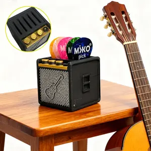 Guitar Pick Holder with Storage Drawer, Suitable for Guitarists Gift, Decorative  ornaments,guitar tools, guitar accessories,guitar pick case,music accessories,3D Printed,guitar pick holder,guitar picks,birthday ，Christmas gifts home decor guitar stand