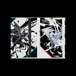 Pokemon Black Bolt & White Flare Binders - Official Trading Card Game Storage Albums for Collectors
