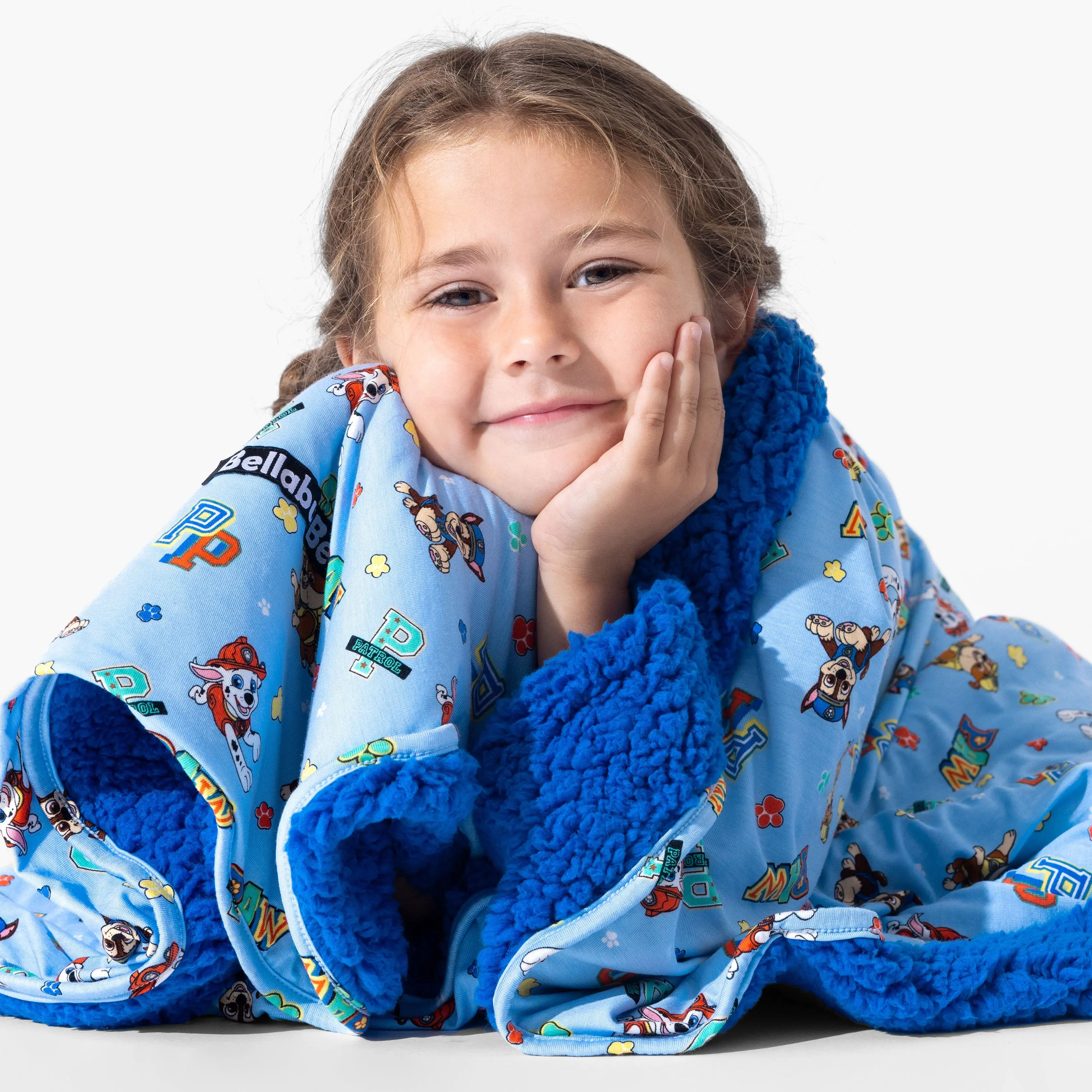PAW Patrol: Varsity Blue Bamboo Sherpa Blanket PAW Patrol: Varsity Blue Bamboo Sherpa Blanket