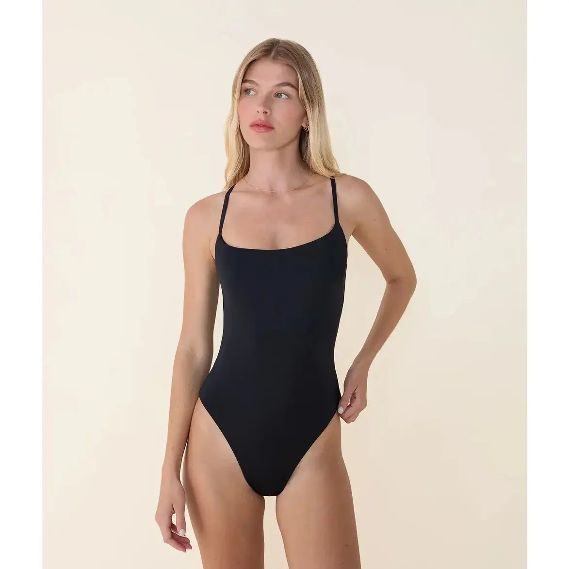 Andie Swim The Fiji One Piece Swimsuit - Black (Large Tall)  - New With Tags