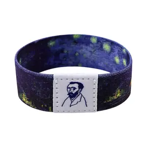 OIDEA Van Gogh Starry Night Wrist Band Bracelet, Elastic Stretch Art Wristband, Y2K Sport Unisex Teen Jewelry