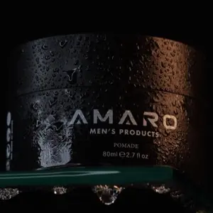 AMARO Men's Hair Pomade-medium hold-Hair Styling Pomade With Aloe Vera & Green Tea -barber quality