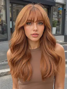 18 Inch High-Quality Wig, Daily Party Cosplay Suitable for All Face Shapes, Medium Length Curly Wigs, Versatile and Attractive, Synthetic Hair, Synthetic Curly Wigs
